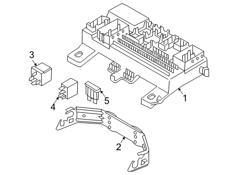 2007 Volvo C70 Fuse & Relay Box Diagram for 31327215