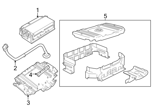 2023 Volvo XC40 Battery Tray Diagram for 32291568