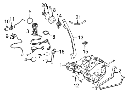 2007 Volvo V70 Fuel Supply