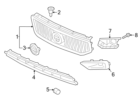 2019 Volvo XC40 Grille & Components