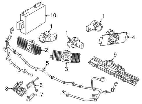 2022 Volvo XC60 Control Module Diagram for 32137251