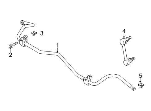 2002 Volvo S60 Rear Suspension Components, Lower Control Arm, Upper Control Arm, Stabilizer Bar