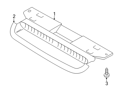 1998 Volvo S70 High Mount Lamps