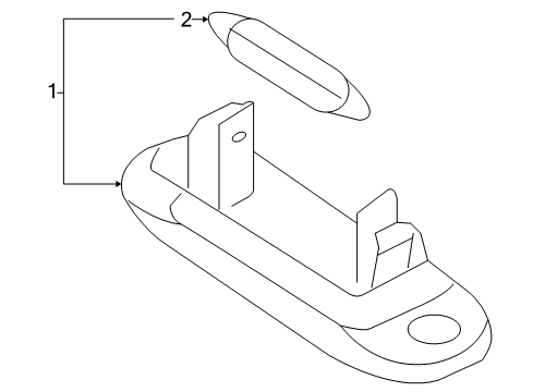 2016 Volvo XC60 License Lamp Diagram for 31365548