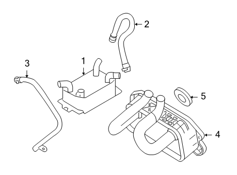 2013 Volvo C30 Engine Oil Cooler, Trans Oil Cooler
