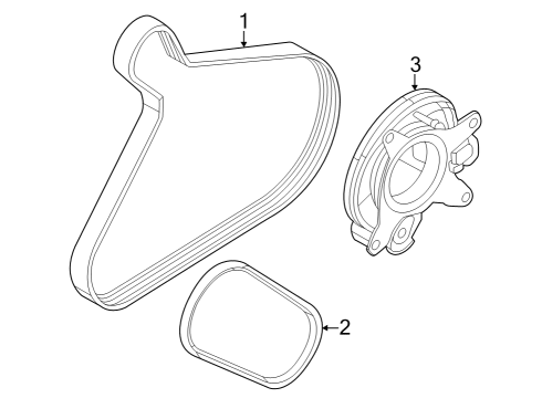 2023 Volvo XC40 Belts & Pulleys