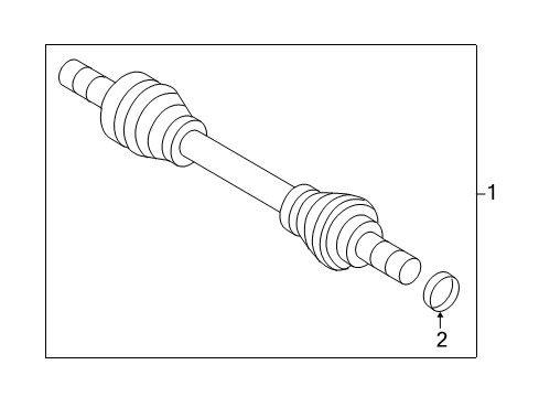 2018 Volvo XC60 Drive Axles - Rear Diagram 2