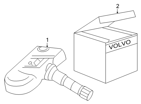 2009 Volvo V50 Tire Pressure Monitoring