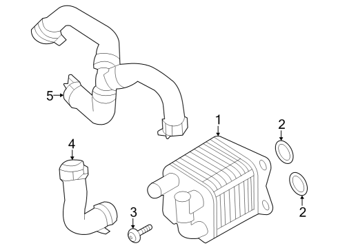 2023 Volvo V60 Cross Country Trans Oil Cooler
