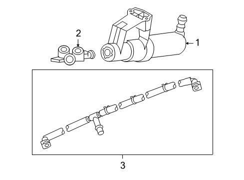 2009 Volvo V50 Washer Components
