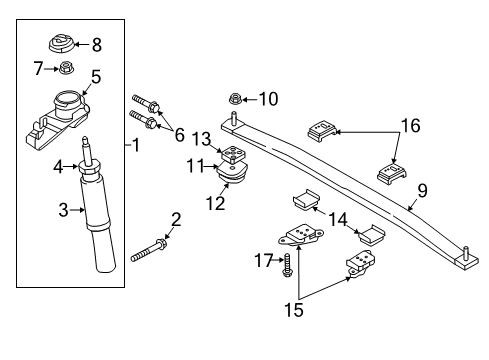 2020 Volvo XC90 Leaf Spring Diagram for 31387165