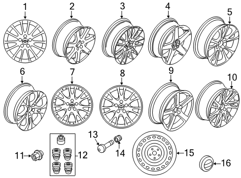 2009 Volvo C70 Wheels, Covers & Trim