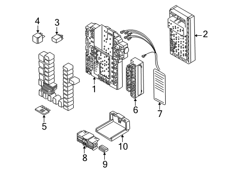 2001 Volvo S80 Electrical Components Diagram 6