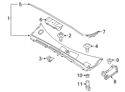 2021 Volvo XC40 Recharge Cowl