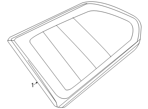 2015 Volvo XC60 Quarter Panel - Glass & Hardware