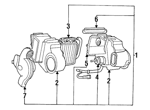 1989 Volvo 245 Heater Core & Control Valve