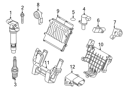2016 Volvo XC60 Ignition Coil Diagram for 30713417