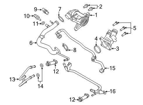 2021 Volvo V60 Cross Country Water Pump