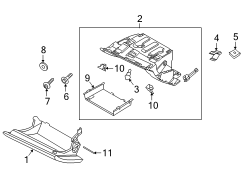 2021 Volvo V60 Cross Country Glove Box