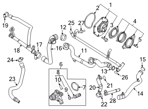 2013 Volvo XC90 Mass Air Flow Sensor Diagram for 8658471