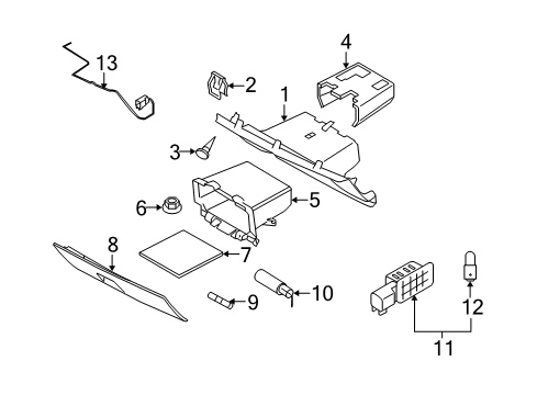 2009 Volvo S40 Glove Box
