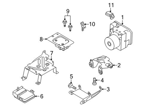 2015 Volvo XC70 Traction Control Components