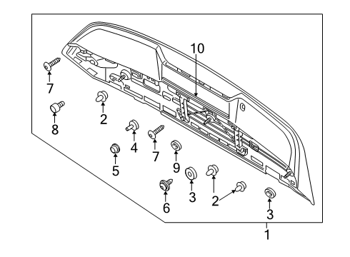 2021 Volvo XC40 Recharge Rear Spoiler