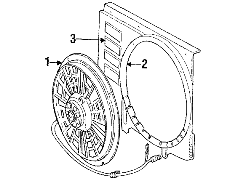 1997 Volvo V90 Cooling Fan