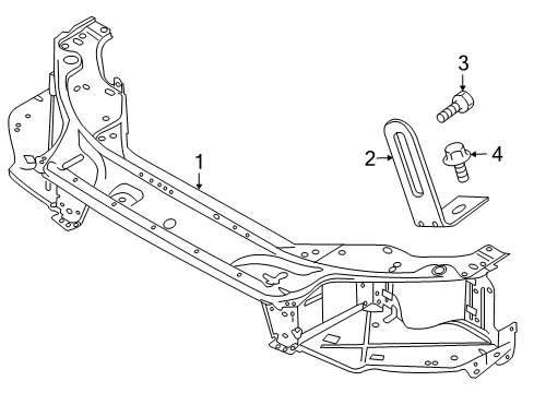 2009 Volvo V70 Radiator Support