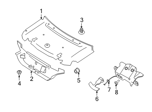 2009 Volvo C70 Interior Trim - Trunk Lid