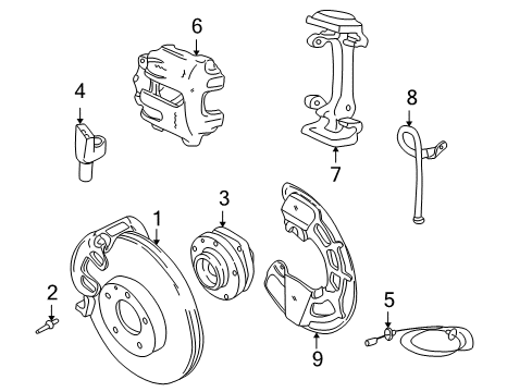 2003 Volvo C70 Front Brakes