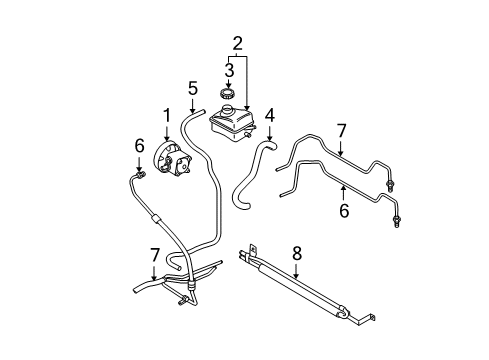 2006 Volvo XC90 Return Pipe Diagram for 31340935