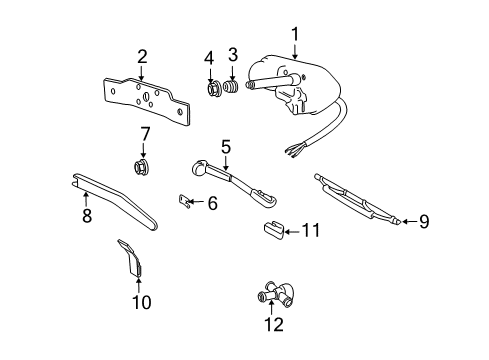 2004 Volvo V40 Washer Components