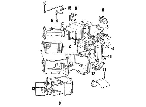 1992 Volvo 960 Blower Motor & Fan