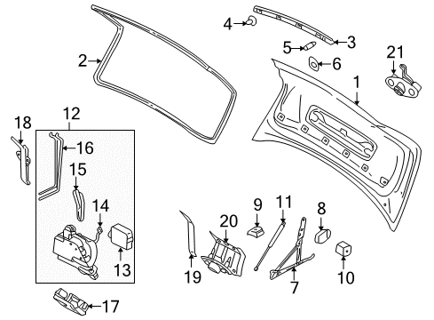 2003 Volvo S80 Trunk