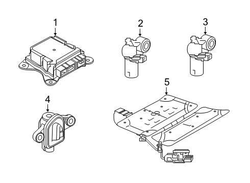 2021 Volvo XC40 Recharge Air Bag Components