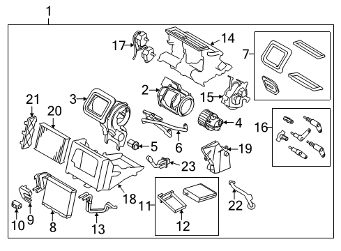 2009 Volvo V70 A/C & Heater Control Units