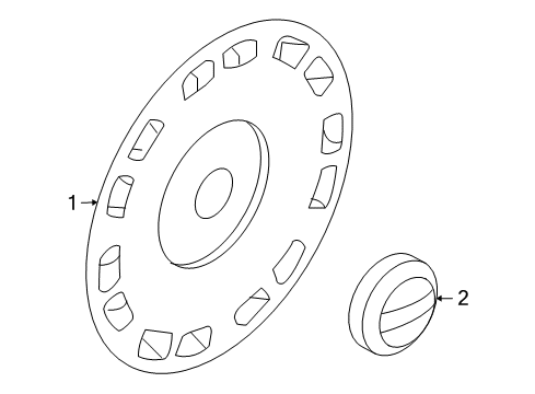 2013 Volvo C30 Wheel Covers & Trim