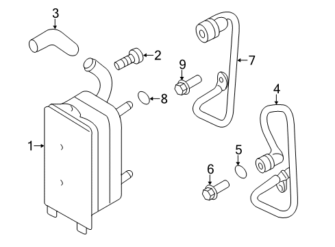 2009 Volvo S80 Trans Oil Cooler