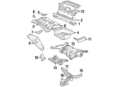1998 Volvo S90 Rear Body