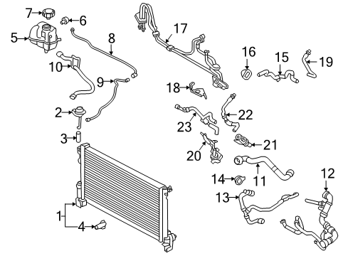 2019 Volvo S60 Radiator & Components