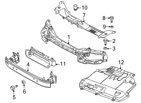 2009 Volvo V50 Radiator Support