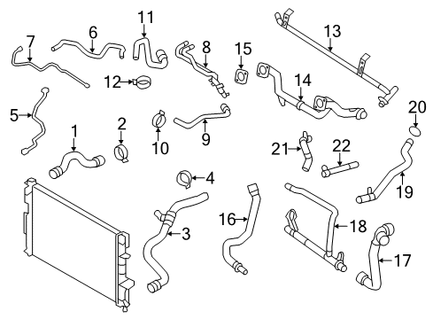 2011 Volvo S60 Hoses, Lines & Pipes