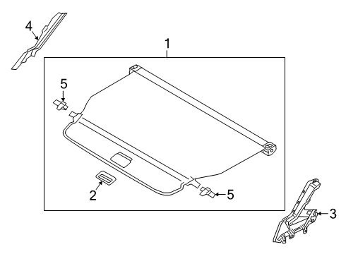 2020 Volvo V60 Cross Country Interior Trim - Rear Body Diagram 4