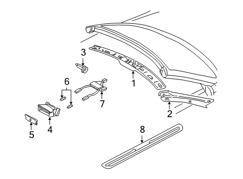 2003 Volvo C70 Interior Trim - Pillars, Rocker & Floor