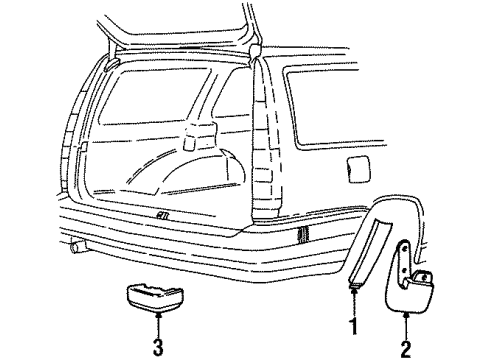 1995 Volvo 850 Exterior Trim - Quarter Panel