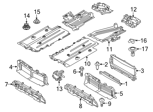2019 Volvo XC40 Rear Shield Retainer Nut, Plastic Diagram for 999400