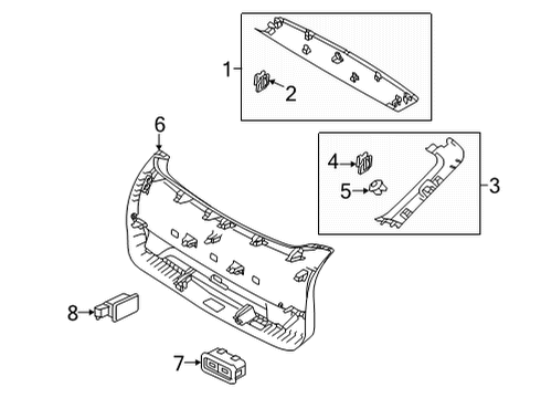 2023 Volvo C40 Recharge Interior Trim - Lift Gate