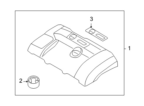 2011 Volvo XC70 Engine Appearance Cover