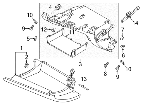 2018 Volvo V90 Cross Country Glove Box